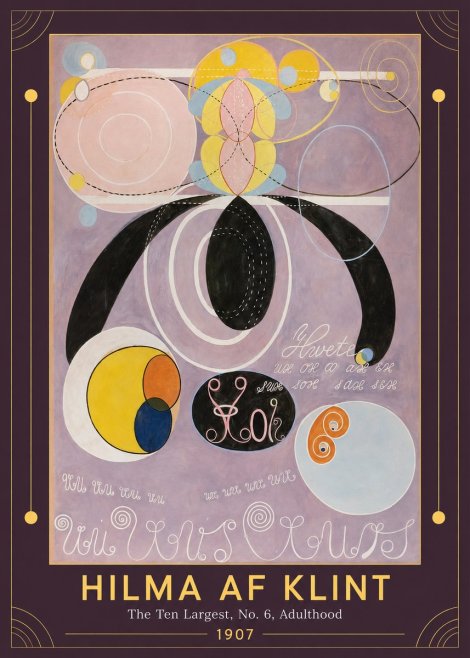 Hilma af Klint The Ten Largest, No. 6, Adulthood No1 - Affiche