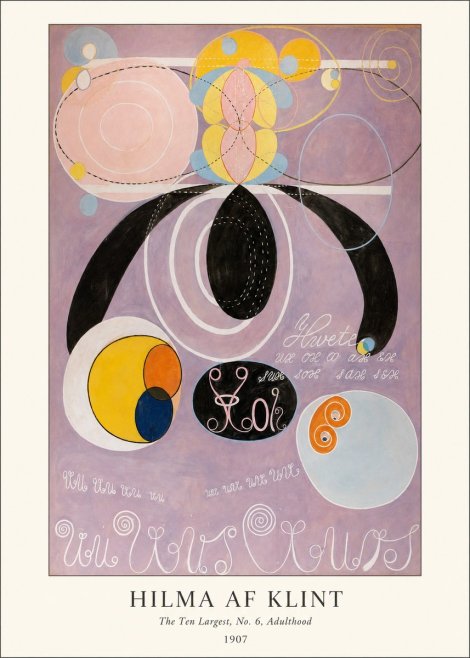 Hilma af Klint The Ten Largest, No. 6, Adulthood No4 - Affiche