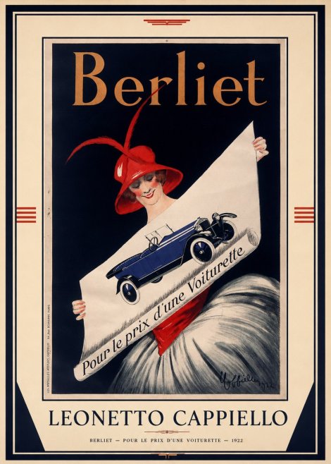 Leonetto Cappiello Berliet - Pour Le Prix D'une Voiturette No1 - Affiche