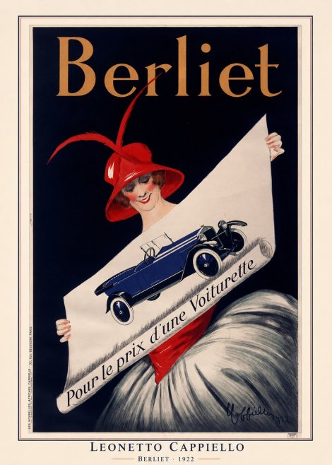 Leonetto Cappiello Berliet - Pour Le Prix D'une Voiturette No6 - Affiche