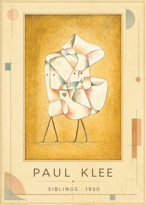 Paul Klee Siblings No1 - Affiche