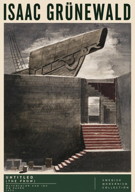 Isaac Grünewald Untitled (the Prow) No5 - Affiche