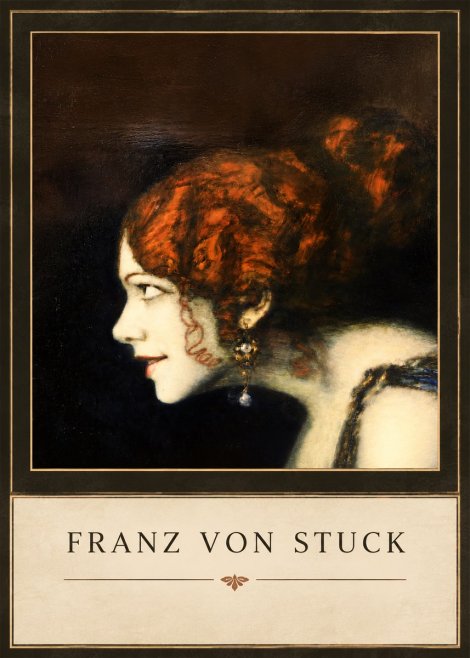 Franz von Stuck Head of a Woman No3 - Affiche