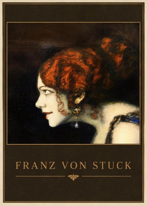 Franz von Stuck Head of a Woman No4 - Affiche