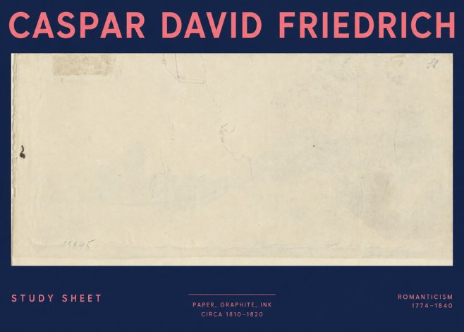 Caspar David Friedrich Study Sheet No3 - Affiche