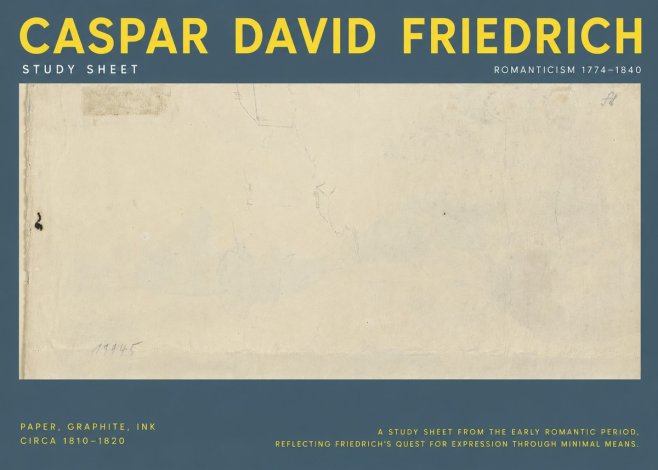 Caspar David Friedrich Study Sheet No5 - Affiche