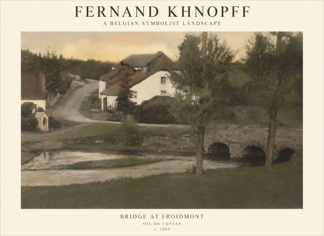 Fernand Khnopff Bridge at Froidmont No1 - Affiche