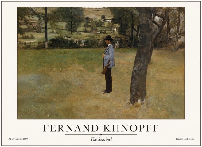 Fernand Khnopff The Hunter No4 - Affiche