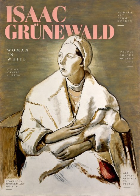 Isaac Grünewald The Woman in White No3 - Affiche