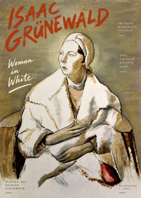 Isaac Grünewald The Woman in White No6 - Affiche
