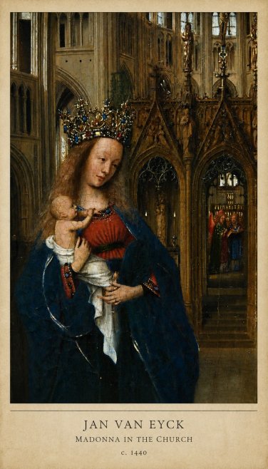 Jan van Eyck Madonna in the Church I No6 - Affiche