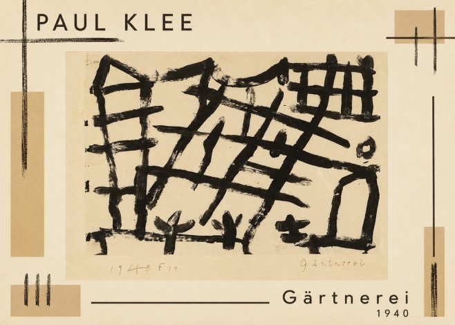 Paul Klee Gärtnerei No1 - Affiche