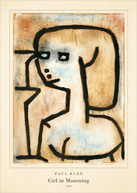Paul Klee Girl in Mourning No4 - Affiche