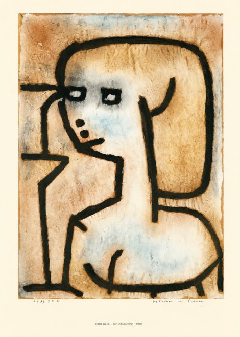 Paul Klee Girl in Mourning No6 - Affiche