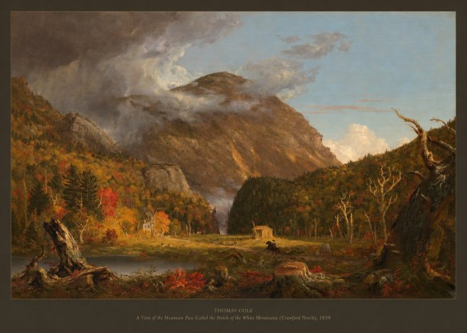 Thomas Cole A View of the Mountain Pass Called the Notch of the White Mountains (Crawford Notch) I No5 - Affiche