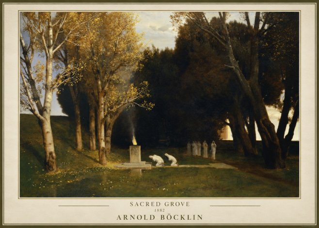 Arnold Böcklin Sacred Grove I No1 - Affiche
