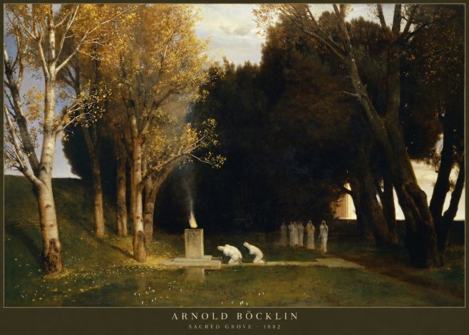 Arnold Böcklin Sacred Grove I No2 - Affiche