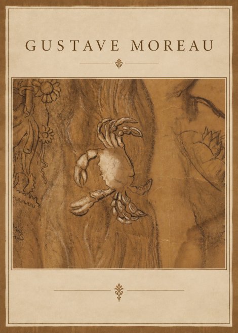 Gustave Moreau Crab Study No2 - Affiche