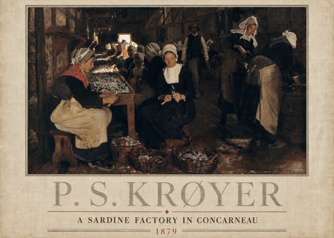P.S. Krøyer A Sardine Factory in Concarneau No3 - Affiche