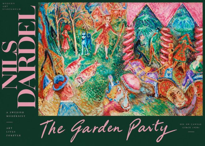 Nils Dardel The Garden Party No4 - Affiche