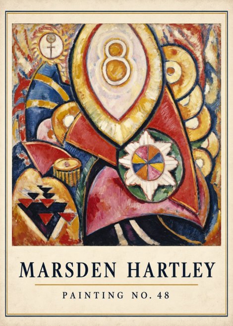 Marsden Hartley Painting No. 48 No4 - Affiche