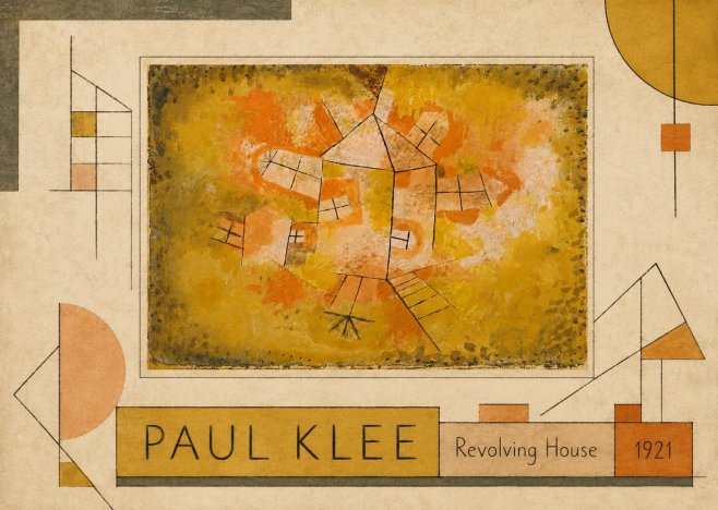 Paul Klee Revolving House No2 - Affiche
