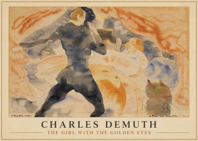 Charles Demuth The Girl with the Golden Eyes No1 - Affiche