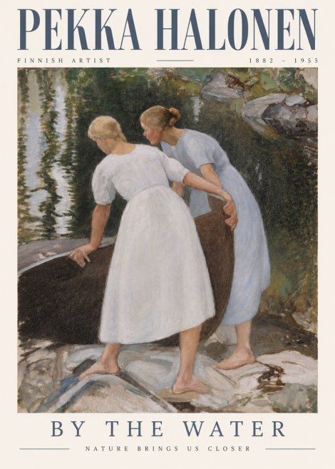 Pekka Halonen By the Water No3 - Affiche