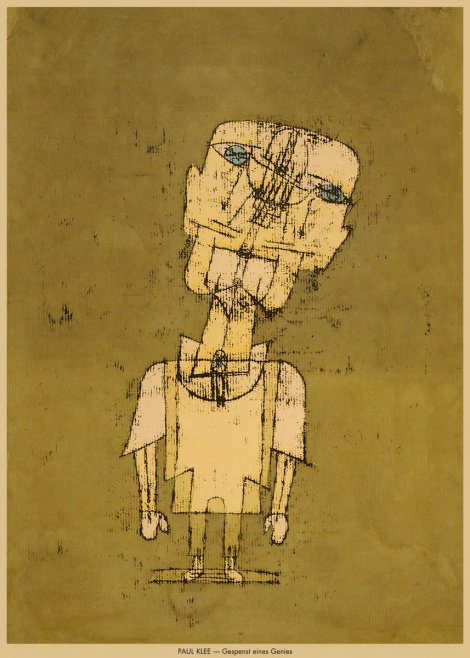 Paul Klee Gespenst Eines Genies No6 - Affiche