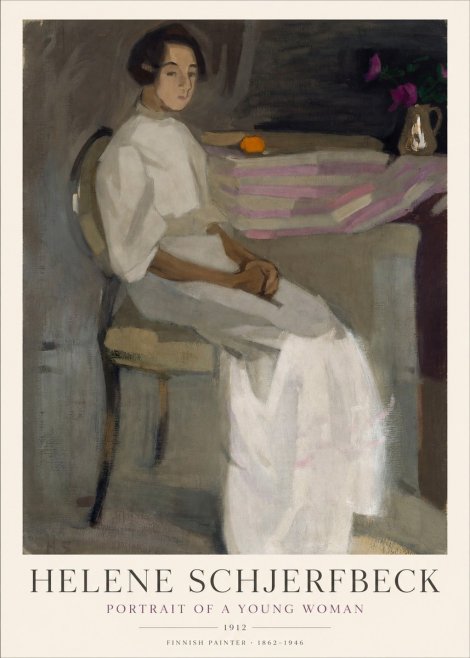 Helene Schjerfbeck Portrait of a Young Woman No1 - Affiche