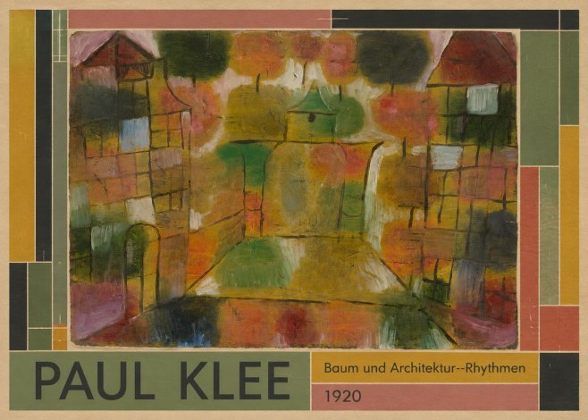 Paul Klee Baum Und Architektur--rhythmen No1 - Affiche