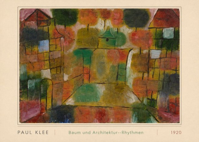 Paul Klee Baum Und Architektur--rhythmen No3 - Affiche