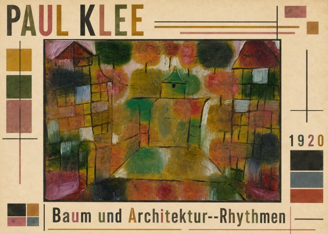Paul Klee Baum Und Architektur--rhythmen No5 - Affiche