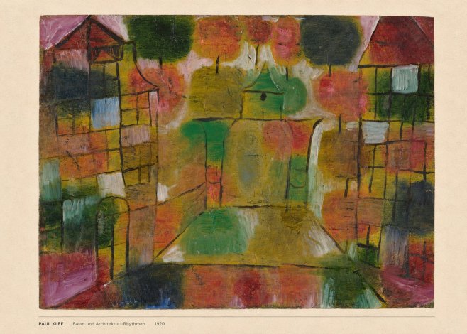 Paul Klee Baum Und Architektur--rhythmen No6 - Affiche