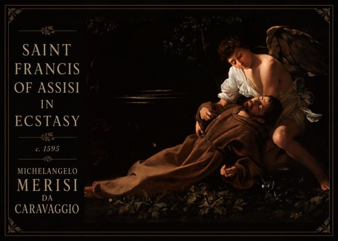 Michelangelo Merisi da Caravaggio Saint Francis of Assisi in Ecstasy No4 - Affiche