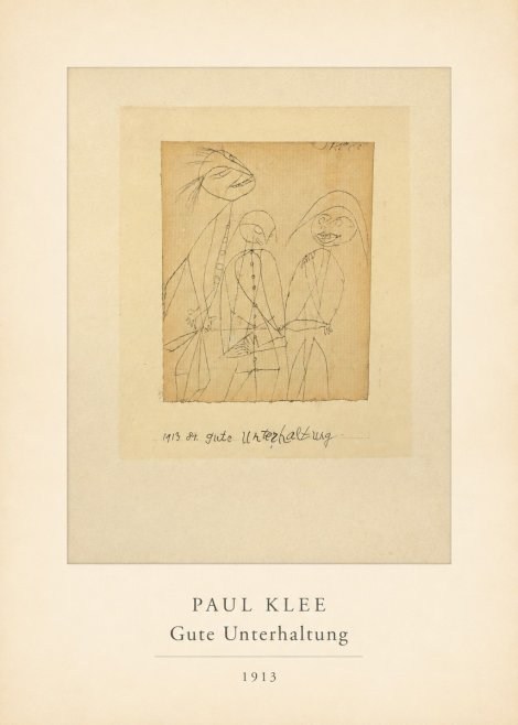 Paul Klee Gute Unterhaltung No4 - Affiche