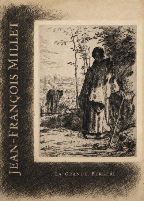 Jean-François Millet La Grande Bergère No5 - Affiche