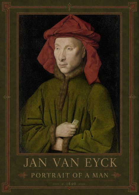 Jan van Eyck Portrait of a Man I No1 - Affiche