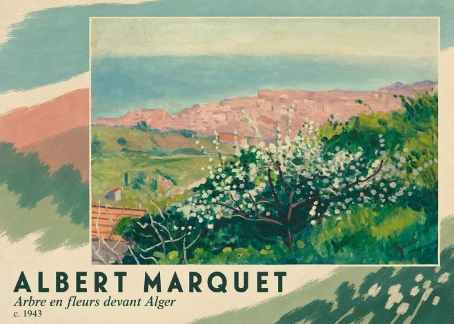 Albert Marquet Arbre En Fleurs Devant Alger No3 - Affiche