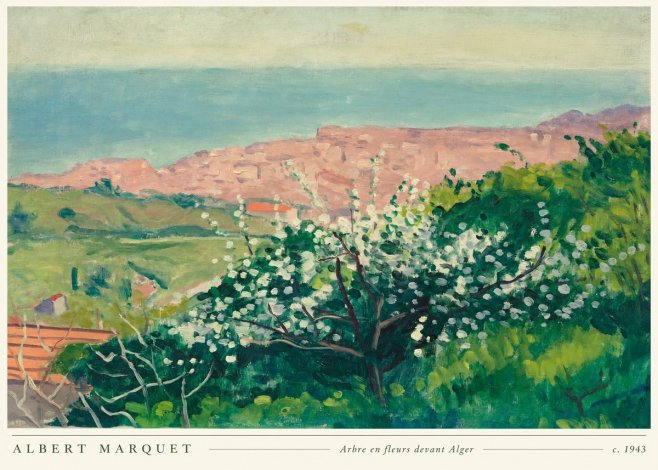 Albert Marquet Arbre En Fleurs Devant Alger No5 - Affiche