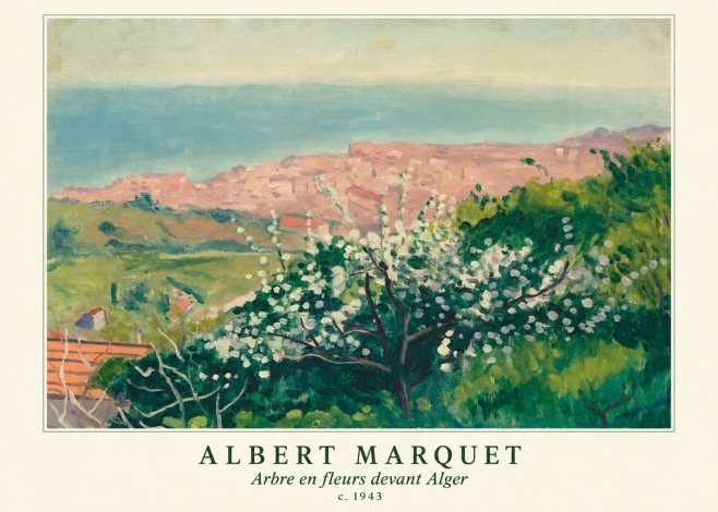 Albert Marquet Arbre En Fleurs Devant Alger No6 - Affiche