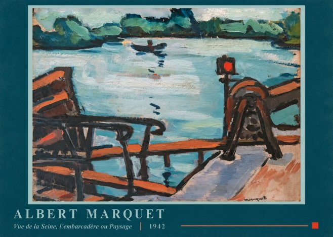 Albert Marquet Vue De La Seine, L'embarcadère Ou Paysage No5 - Affiche