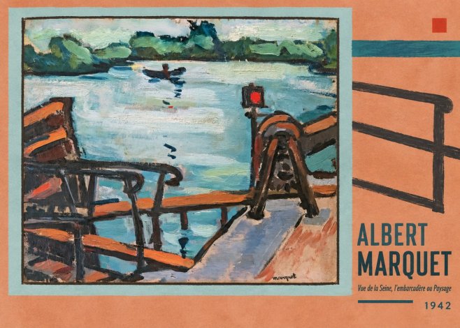 Albert Marquet Vue De La Seine, L'embarcadère Ou Paysage No6 - Affiche
