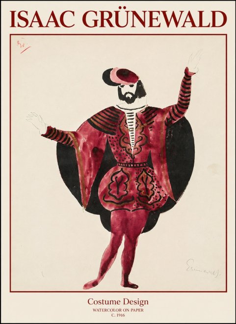Isaac Grünewald Costume Design II No1 - Affiche