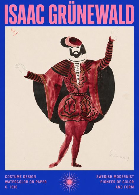 Isaac Grünewald Costume Design II No2 - Affiche