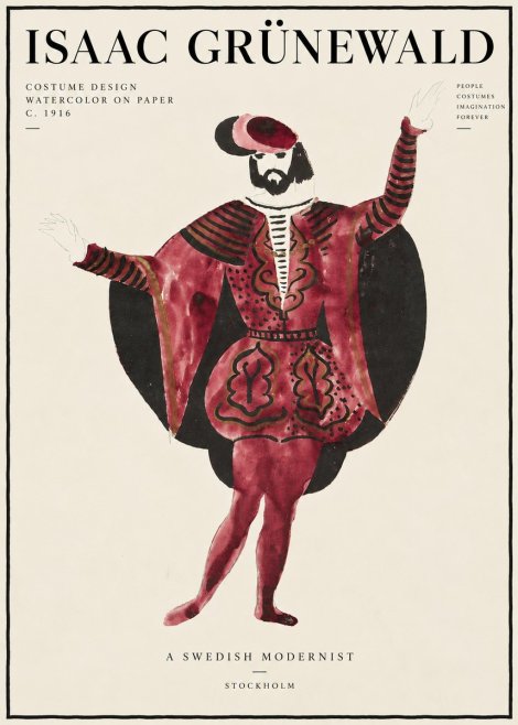 Isaac Grünewald Costume Design II No6 - Affiche