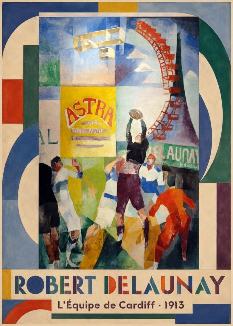 Robert Delaunay L'équipe De Cardiff - 1913 No1 - Affiche