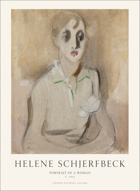 Helene Schjerfbeck Portrait of a Woman I No1 - Affiche