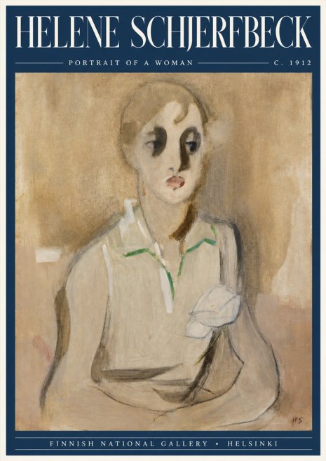 Helene Schjerfbeck Portrait of a Woman I No5 - Affiche