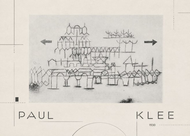 Paul Klee Architektur No2 - Affiche